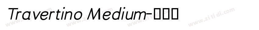 Travertino Medium字体转换